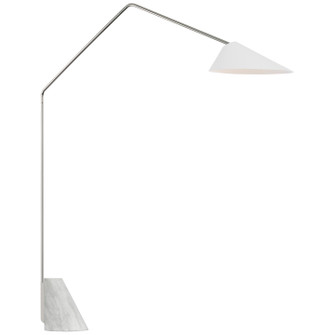 Lorna LED Arc Floor Lamp in Polished Nickel (268|ARN 1530PN-WHT)