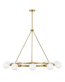 Orla LED Chandelier in Lacquered Brass (531|83610LCB)