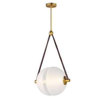 Dispatch LED Pendant in Natural Aged Brass (86|E24089-90NAB)