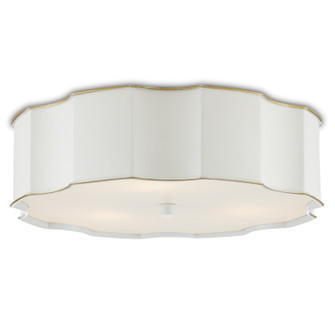 Wexford Three Light Flush Mount in Snow White/Gold/White (142|9999-0067)