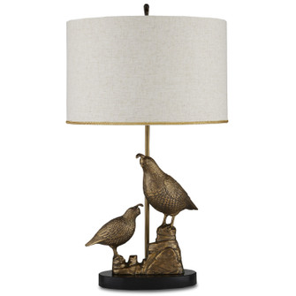 Codorniz One Light Table Lamp in Antique Brass/Black (142|6000-0886)