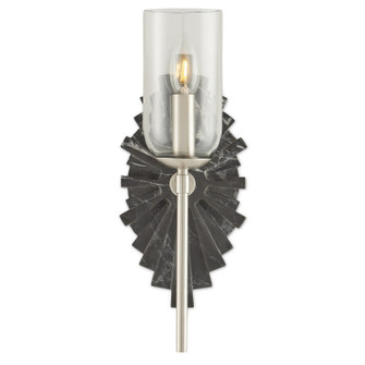 Benthos One Light Wall Sconce in Black/Nickel/Clear (142|5800-0025)