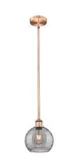 Edison One Light Mini Pendant in Antique Copper (405|616-1S-AC-G1213-8SM)