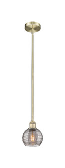 Edison One Light Mini Pendant in Antique Brass (405|616-1S-AB-G1213-6SM)