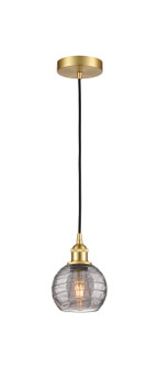 Edison One Light Mini Pendant in Satin Gold (405|616-1P-SG-G1213-6SM)