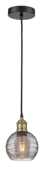 Edison One Light Mini Pendant in Black Antique Brass (405|616-1P-BAB-G1213-6SM)