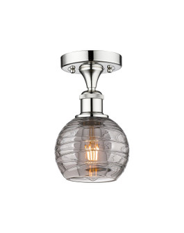 Edison One Light Semi-Flush Mount in Polished Chrome (405|616-1F-PC-G1213-6SM)