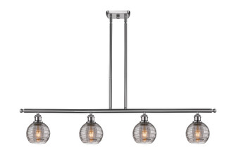 Ballston Four Light Island Pendant in Brushed Satin Nickel (405|516-4I-SN-G1213-6SM)