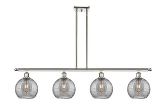 Ballston Four Light Island Pendant in Polished Nickel (405|516-4I-PN-G1213-8SM)