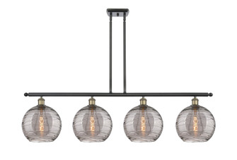 Ballston Four Light Island Pendant in Black Antique Brass (405|516-4I-BAB-G1213-10SM)