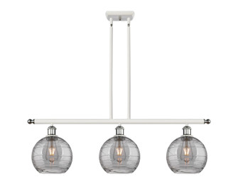 Ballston Three Light Island Pendant in White Polished Chrome (405|516-3I-WPC-G1213-8SM)