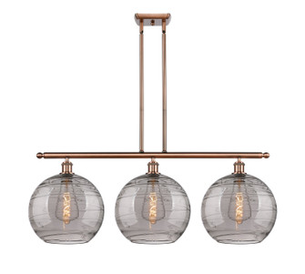 Ballston Three Light Island Pendant in Antique Copper (405|516-3I-AC-G1213-12SM)