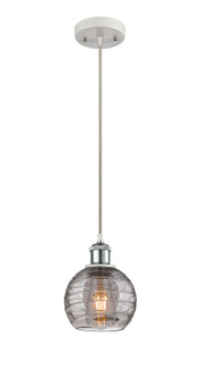 Ballston One Light Mini Pendant in White Polished Chrome (405|516-1P-WPC-G1213-6SM)