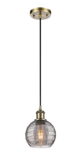 Ballston One Light Mini Pendant in Antique Brass (405|516-1P-AB-G1213-6SM)