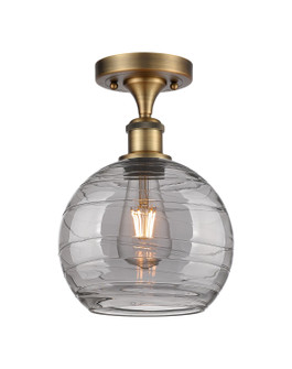 Ballston One Light Semi-Flush Mount in Brushed Brass (405|516-1C-BB-G1213-8SM)