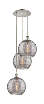 Ballston Three Light Pendant in Polished Nickel (405|113B-3P-PN-G1213-10SM)