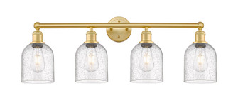 Edison Four Light Bath Vanity in Satin Gold (405|616-4W-SG-G558-6SDY)