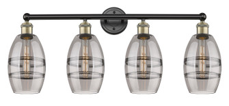 Edison Four Light Bath Vanity in Black Antique Brass (405|616-4W-BAB-G557-6SM)