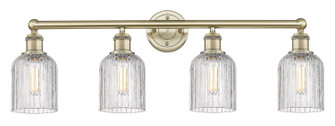 Edison Four Light Bath Vanity in Antique Brass (405|616-4W-AB-G559-5CL)