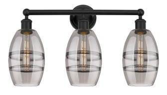 Edison Three Light Bath Vanity in Matte Black (405|616-3W-BK-G557-6SM)
