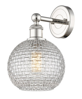 Downtown Urban One Light Wall Sconce in Polished Nickel (405|616-1W-PN-G122C-8CL)