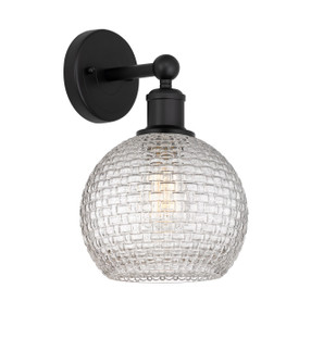 Edison One Light Wall Sconce in Matte Black (405|616-1W-BK-G122C-8CL)
