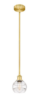 Edison LED Pendant in Satin Gold (405|616-1S-SG-G556-6CL)