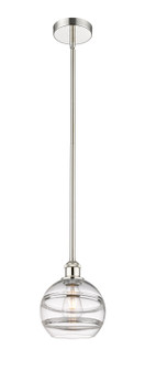 Edison LED Pendant in Polished Nickel (405|616-1S-PN-G556-8CL)