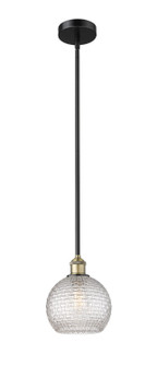 Edison One Light Mini Pendant in Black Antique Brass (405|616-1S-BAB-G122C-8CL)