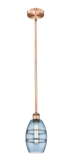 Edison LED Pendant in Antique Copper (405|616-1S-AC-G557-6BL)
