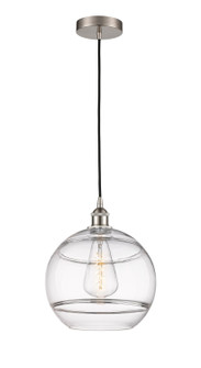 Edison One Light Mini Pendant in Brushed Satin Nickel (405|616-1P-SN-G556-12CL)