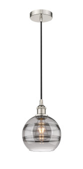 Edison One Light Mini Pendant in Polished Nickel (405|616-1P-PN-G556-8SM)