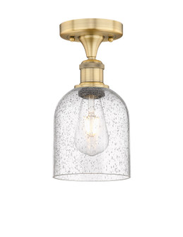 Edison One Light Semi-Flush Mount in Brushed Brass (405|616-1F-BB-G558-6SDY)