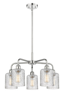 Ballston Five Light Chandelier in Polished Chrome (405|516-5CR-PC-G112C-5CL)