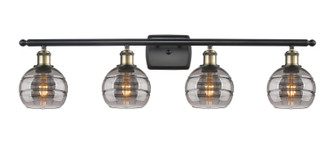 Ballston Four Light Bath Vanity in Black Antique Brass (405|516-4W-BAB-G556-6SM)