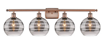 Ballston Four Light Bath Vanity in Antique Copper (405|516-4W-AC-G556-8SM)