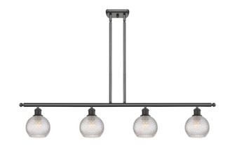 Ballston Four Light Island Pendant in Oil Rubbed Bronze (405|516-4I-OB-G122C-6CL)