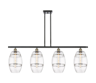 Ballston Four Light Island Pendant in Black Antique Brass (405|516-4I-BAB-G557-8CL)