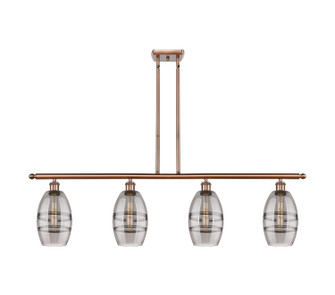 Ballston Four Light Island Pendant in Antique Copper (405|516-4I-AC-G557-6SM)