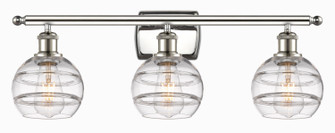 Ballston Three Light Bath Vanity in Satin Gold (405|516-3W-SG-G556-6CL)