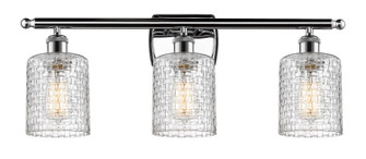 Ballston Three Light Bath Vanity in Polished Chrome (405|516-3W-PC-G112C-5CL)