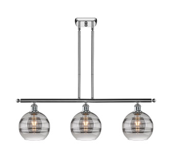 Ballston Three Light Island Pendant in Polished Chrome (405|516-3I-PC-G556-8SM)