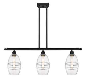 Ballston Three Light Island Pendant in Matte Black (405|516-3I-BK-G557-6CL)