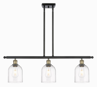 Ballston Three Light Island Pendant in Black Antique Brass (405|516-3I-BAB-G558-6CL)