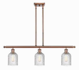 Ballston Three Light Island Pendant in Antique Copper (405|516-3I-AC-G559-5CL)