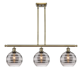 Ballston Three Light Island Pendant in Antique Brass (405|516-3I-AB-G556-8SM)