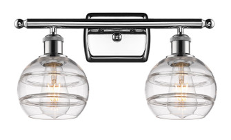 Ballston Two Light Bath Vanity in Polished Chrome (405|516-2W-PC-G556-6CL)