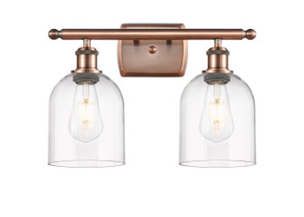 Ballston Two Light Bath Vanity in Antique Copper (405|516-2W-AC-G558-6CL)