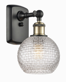 Ballston One Light Wall Sconce in Black Antique Brass (405|516-1W-BAB-G122C-6CL)