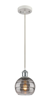 Ballston One Light Mini Pendant in White Polished Chrome (405|516-1P-WPC-G556-6SM) Ballston One Light Mini Pendant in White Polished Chrome (405|516-1P-WPC-G556-6SM)